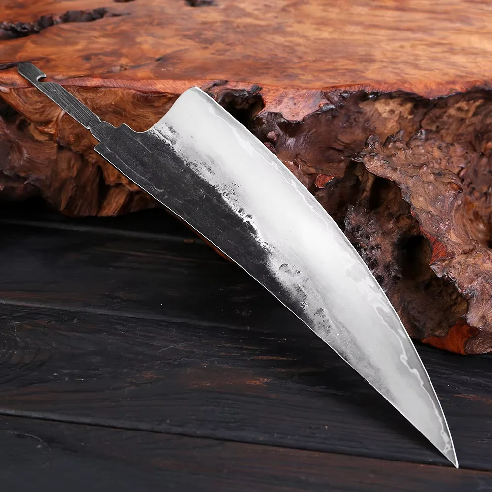 Ручной DIY нож шеф-повара пустое лезвие трехслойная композитная сталь 9CR18 с