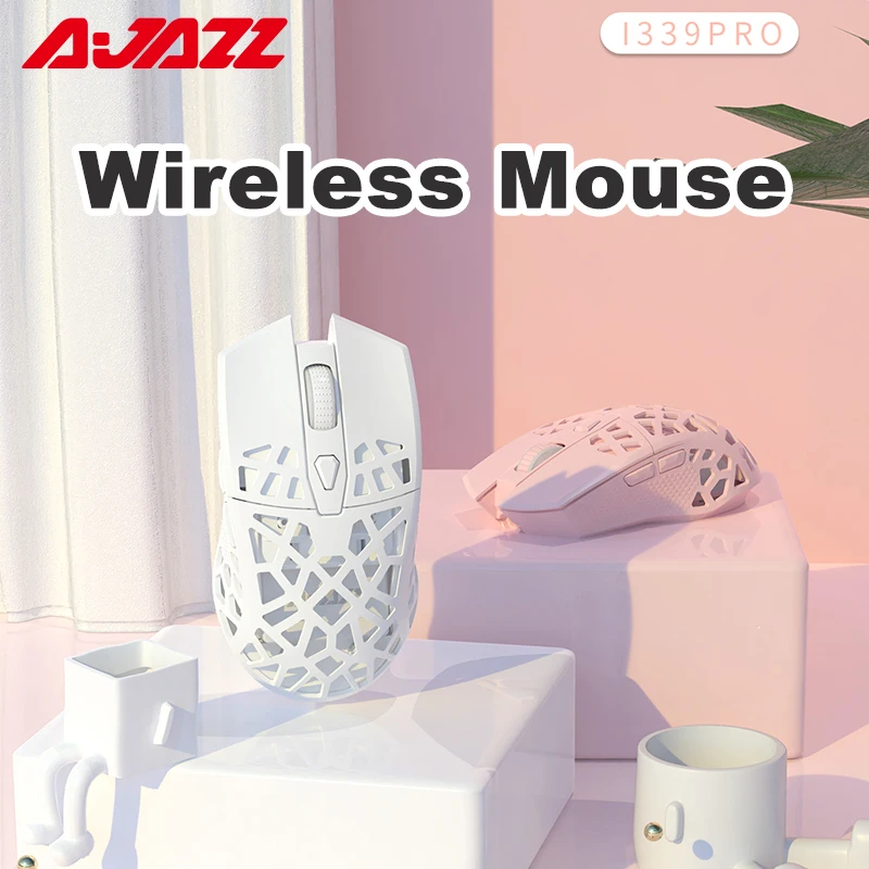 

AJAZZ I339Pro 2.4G Wireless Gaming Mouse 16000 DPI Programmable Mice 7 Buttons Wired Mouse Lightweight Sensor PMW3338 for PC