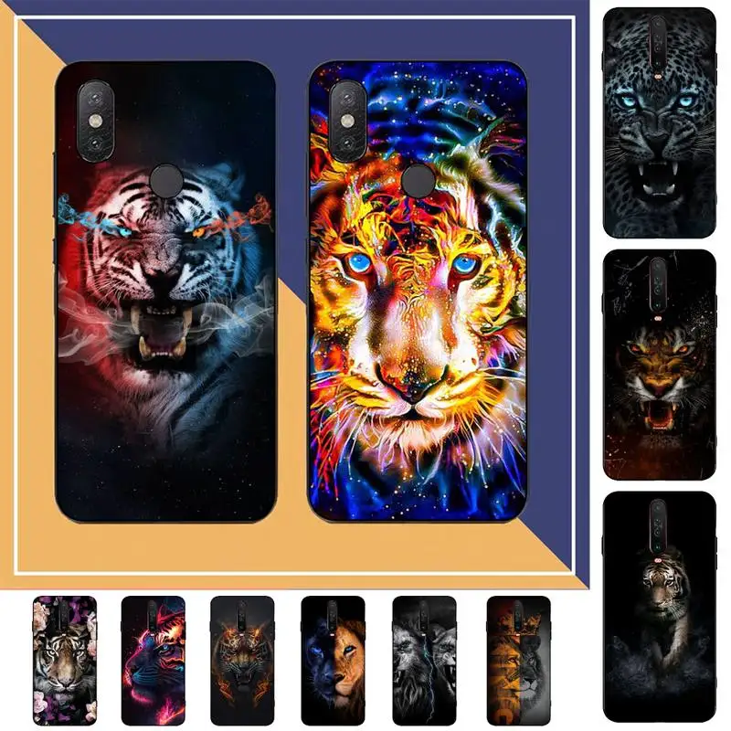

Animal Lion tiger Phone Case for Redmi Note 8 7 9 4 6 pro max T X 5A 3 10 lite pro