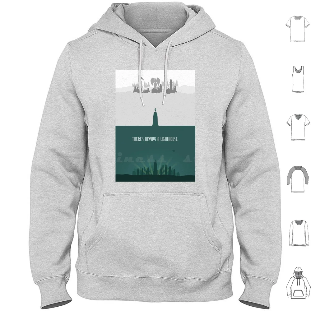 

Толстовка с капюшоном Bioshock, Минималистичная хлопковая одежда с длинным рукавом, бесконечная раптура, Райан, большой папин фонтейн