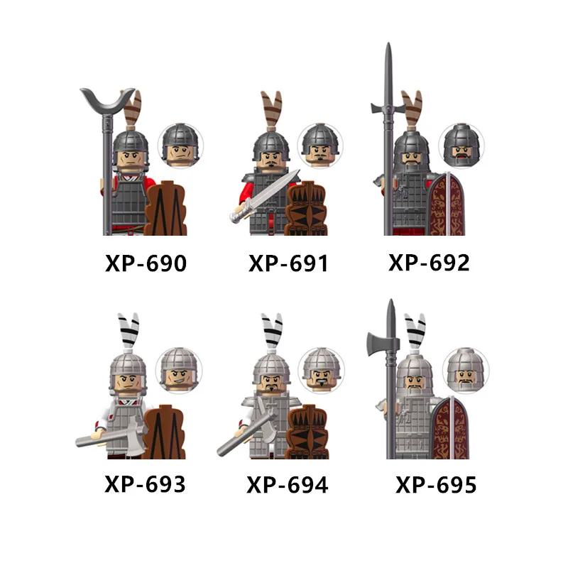 

Moc Military Building Blocks Soldier Ancient Figure Heavy Infantry Elite Infantry Medieval Accessories Weapon Assembly Kids Toys