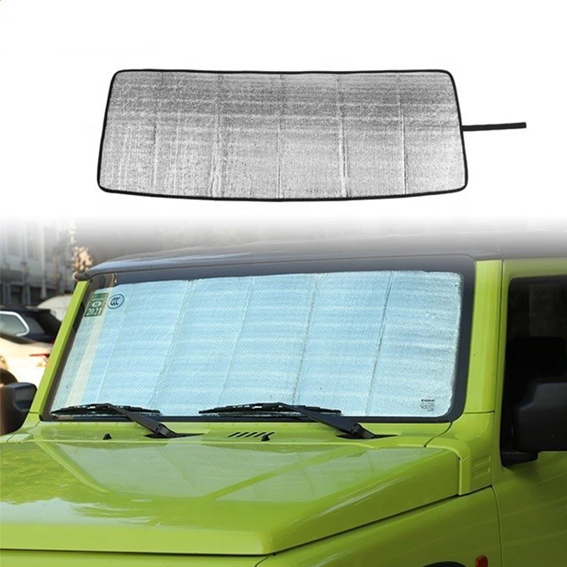 

Car Front Windshield Sunshade Cover For Suzuki Jimny 2019 2020 2021 2022 JB64 JB74 Folding Car Interior Accessories Styling