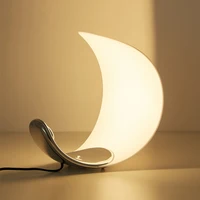 Italian Design Moon Table Lamp Bedroom Night Light LED Modern Simple Creative Bedside Office Study Reading Desk Lamps Home Decor