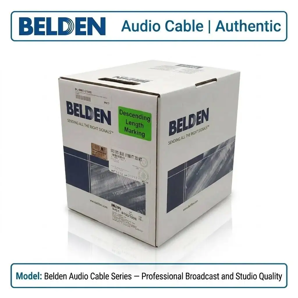 Фото Новый аудиокабель Belden 9451, 1 пара, 22AWG, экранированный, аналоговый аудиопровод, 300В, CMR, для студий и инструментов №5