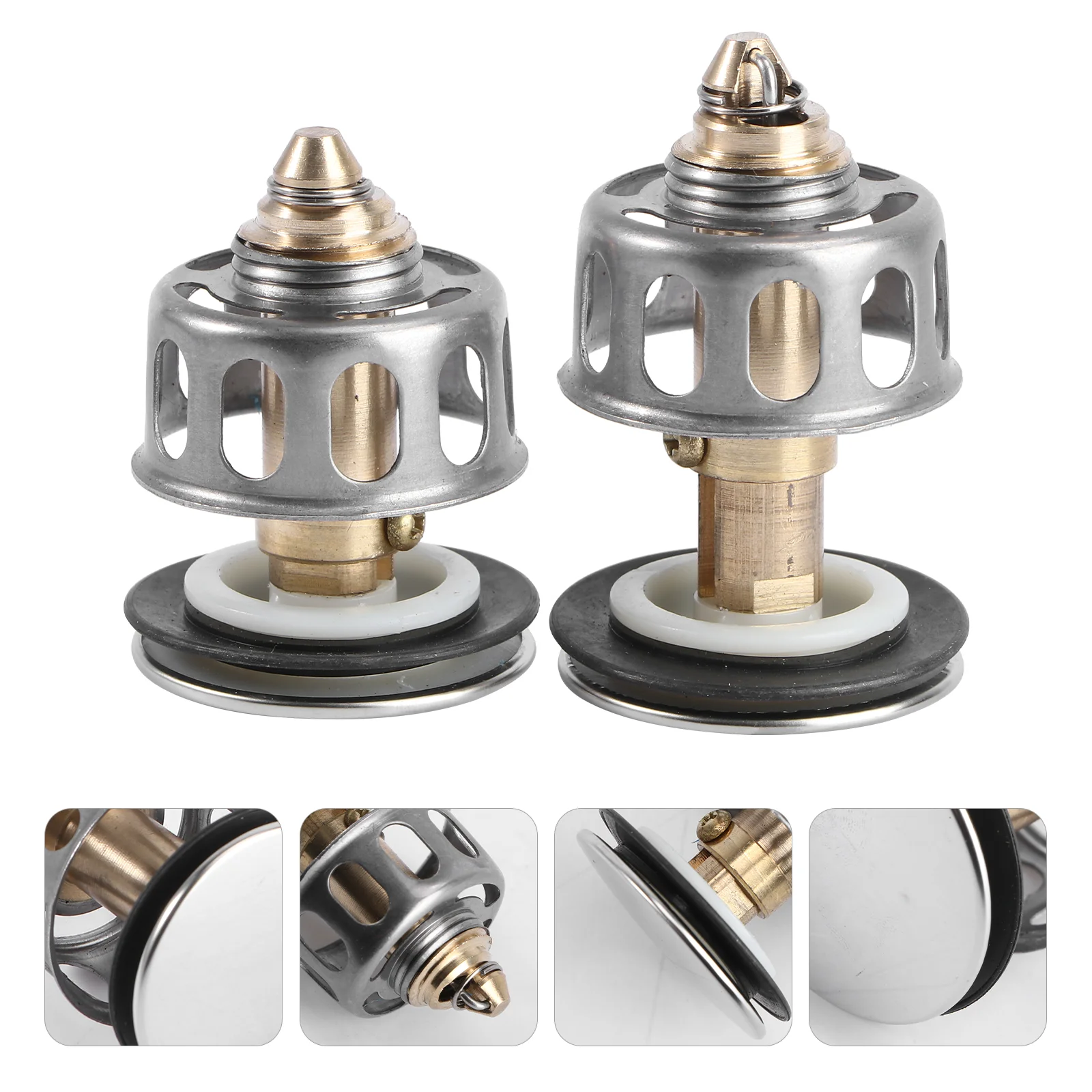 

2pcs Wash Basin Strainer Wash Basin Bounce Filter Clogged Bathroom Sink Stopper Wash Basin Sink Filter