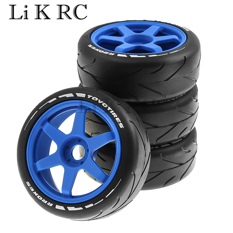 

4 pcs 1/8 RC remote control flat running rally electric room tires 17mm for X3GT KM ARRMA 1/7 ZD SN Team C HSP 02