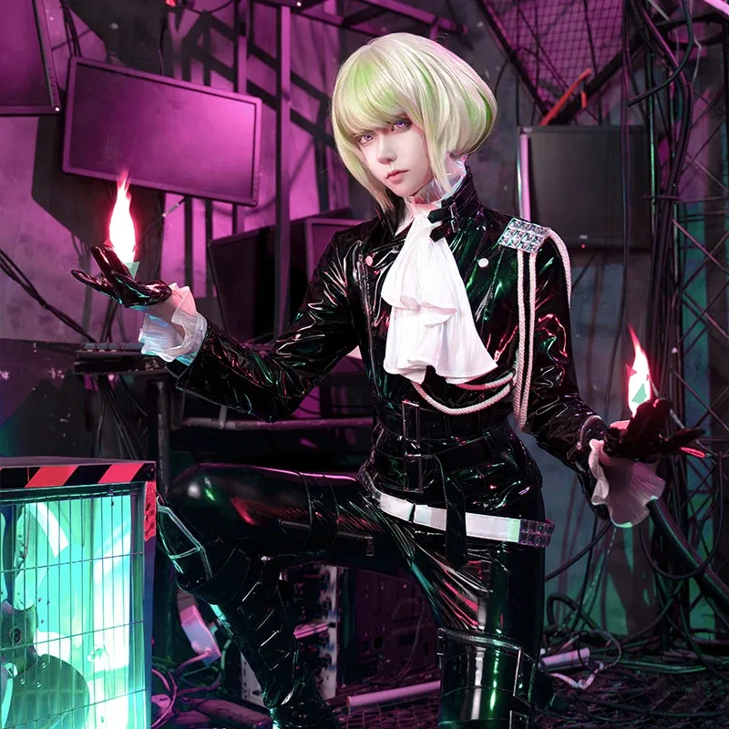 Фото xixixi аниме мужской черный Хэллоуин PROMARE Lio Fotia косплей костюм полный комплект парика обуви и e №2