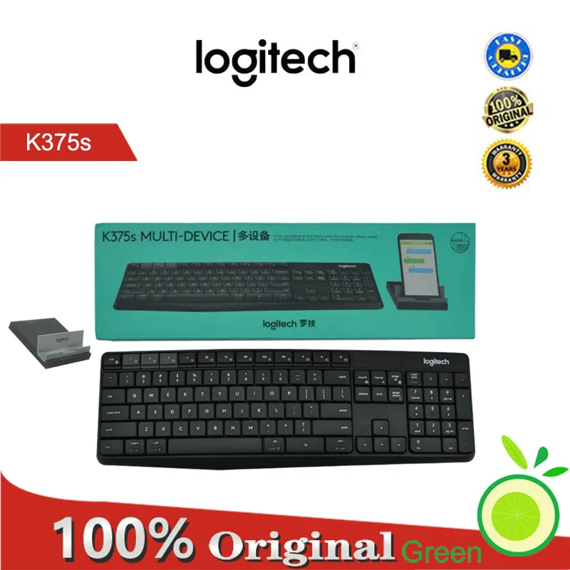 Logitech K375S беспроводная версия, Bluetooth, подходит для Windows, Android, iOS, планшета, ноутбука, ультратонкий