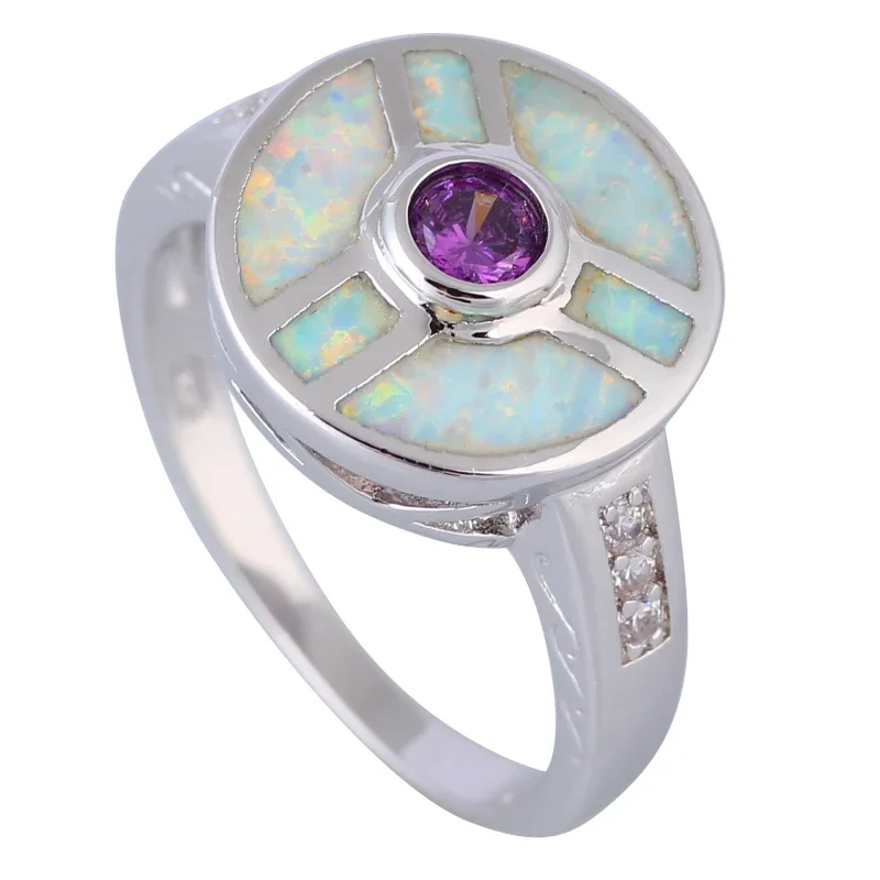 JLR690 оптовые цены посеребренное Настоящее синтетическое фиолетовое огненное