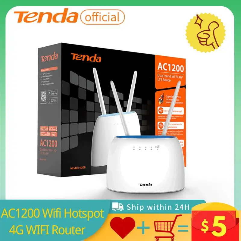 

.. Tenda 4G Wireless Router LTE CAT4 2.4&5Ghz Modem 4G Wifi Sim Card Slot AC1200 WiIFI Hotspot Router repetidor wifi