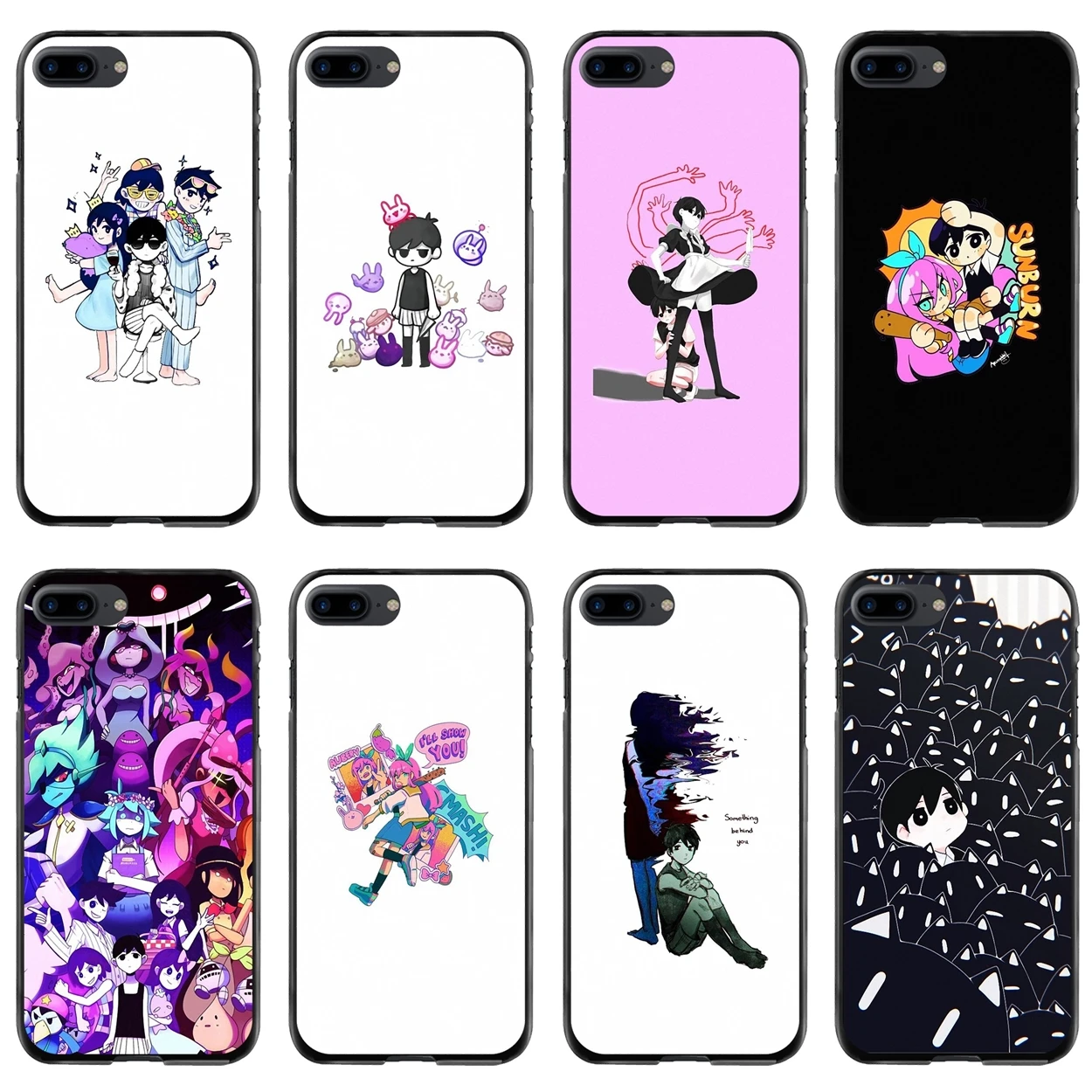 

For iPod Touch iPhone 11 12 Pro MAX 4S 5 5S SE 6 6S 7 8 Plus X XR XS Omori Tshirt Omori Fanart Omori Game Accessories Hard Case