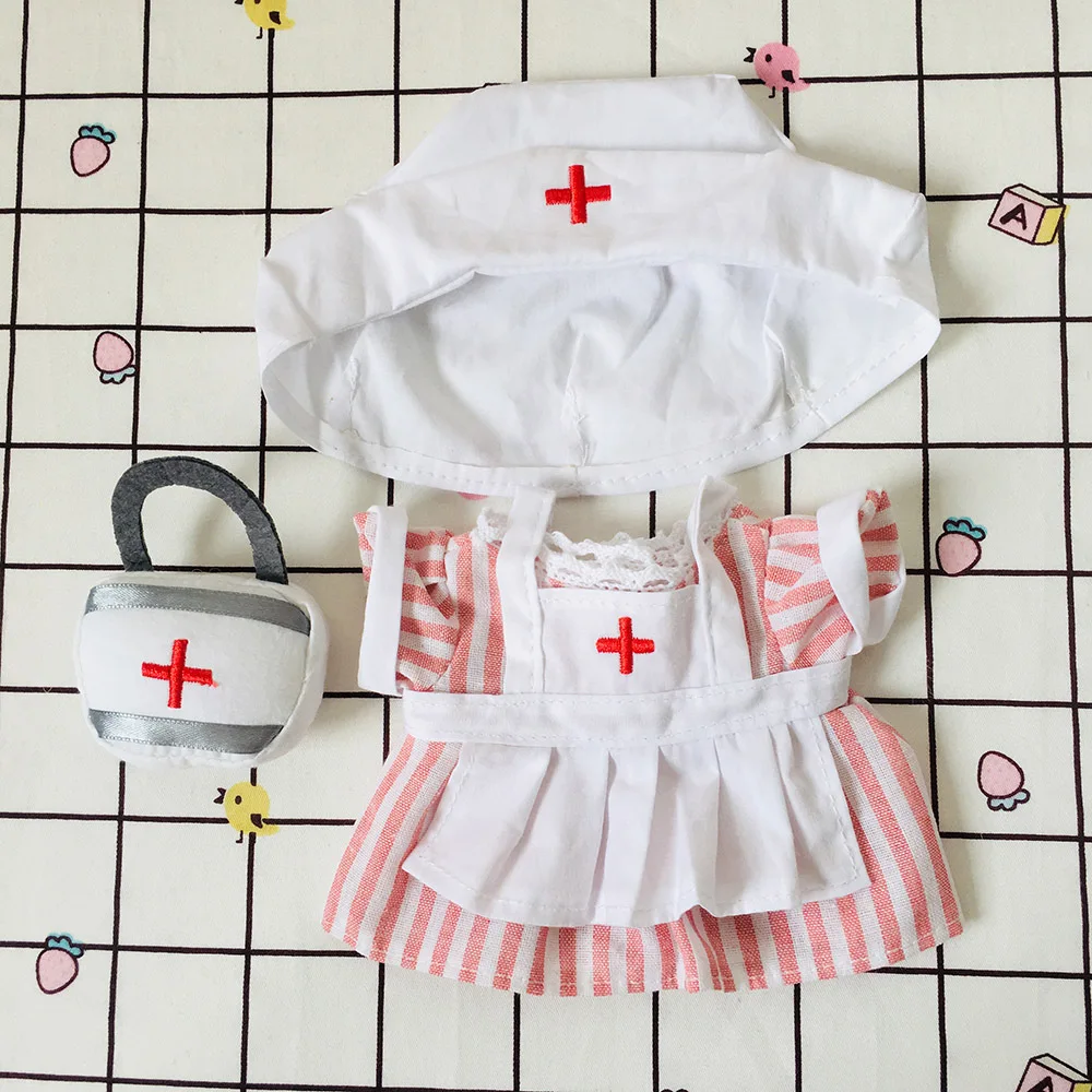 

Doll Clothes for 20cm Idol Dolls Baby Doll Lovely Outfit Skirt Stuffed Cotton Toy for Korea Star Kpop EXO Dolls Accessories