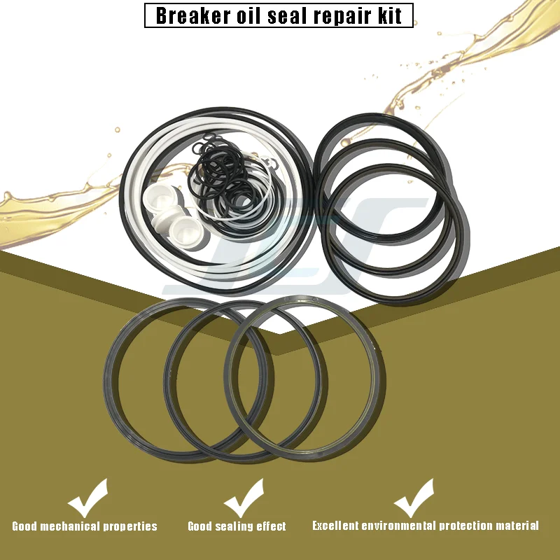 

SB-81 Hydraulic Hammer Repair Oil Seal Kit for SOOSAN SB 81 Breaker Cylinder Seal Kit