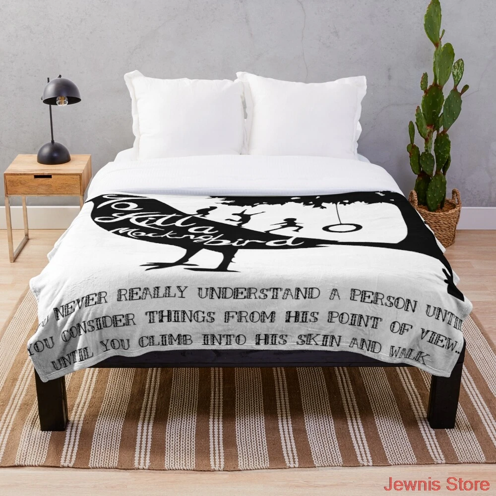 

To Kill A Mocking Bird Blanket Print on Demand Decorative Sherpa Blankets for Sofa bed Gift