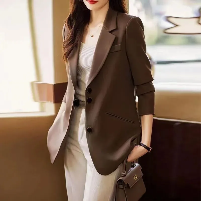 

Blazer Women Coat Spring Autumn 2022 New Fashion Korean Single Breasted Blazers Woman Jacket Casual Office Ladies Blazer Tops F8