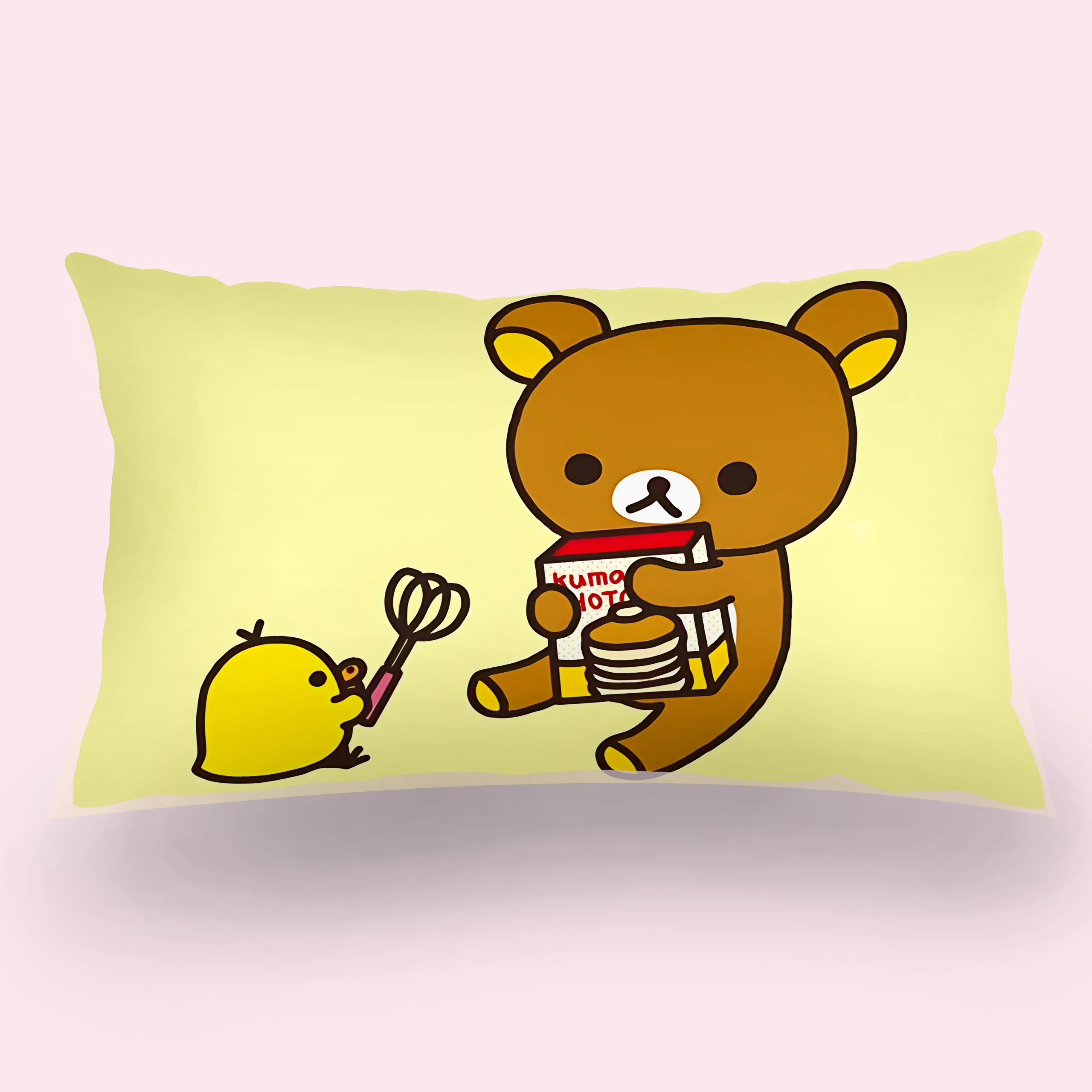 Милый мультфильм R-Rilakkumas двусторонняя печать прямоугольная наволочка