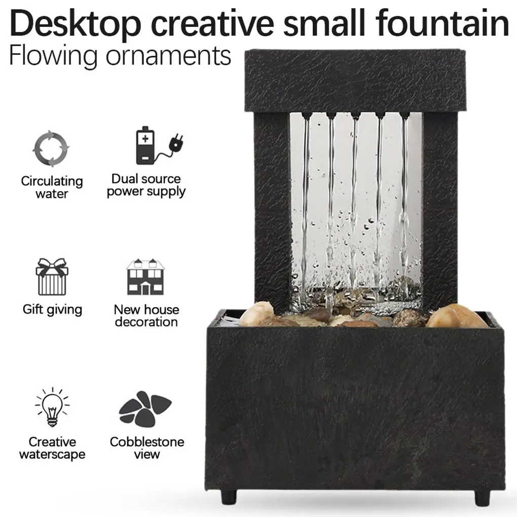 

Фонтан-водопад, настольное украшение, украшение для стола, декоративная Изысканная наклейка для дома, офисное украшение, ручная работа для ...