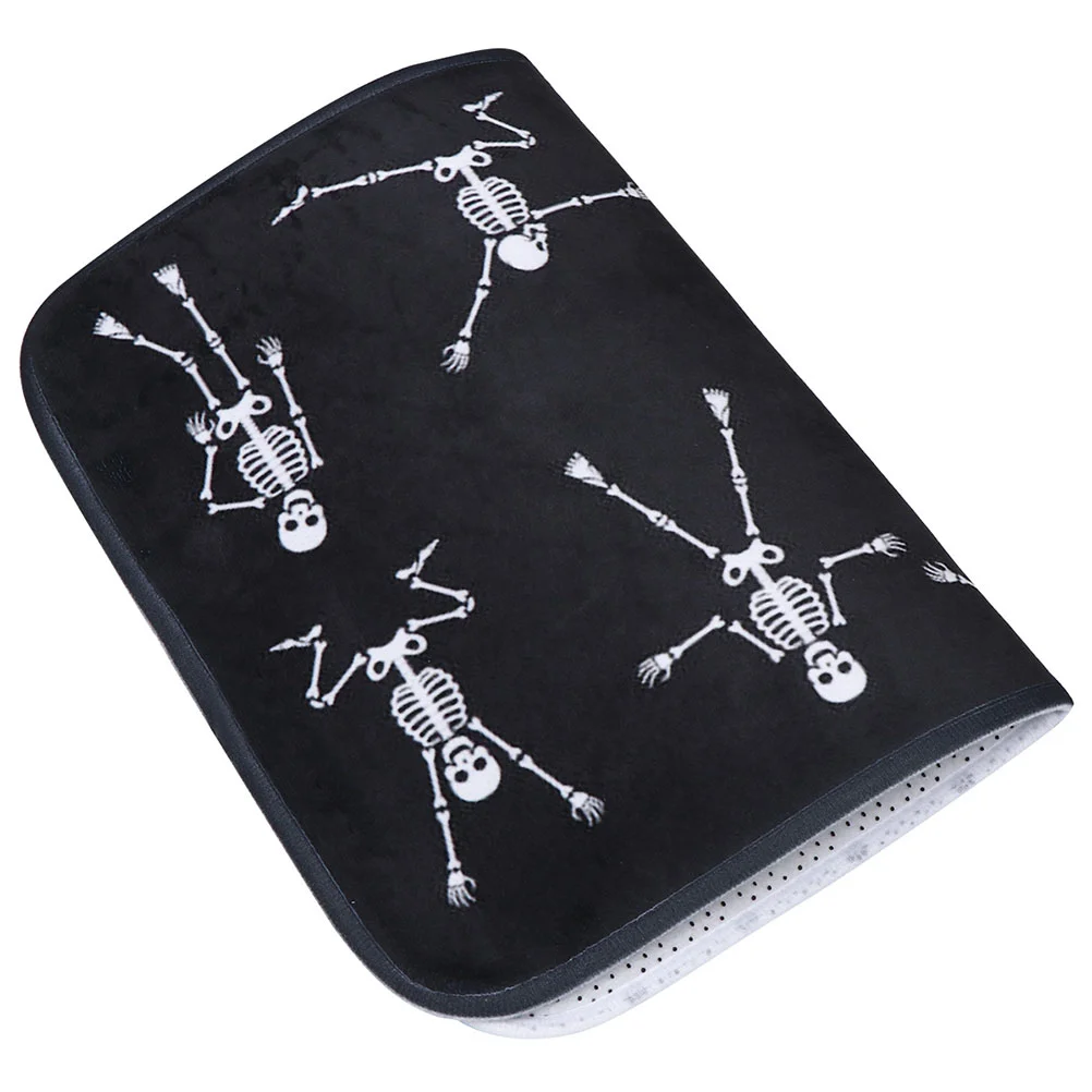 

Home Doormat Decorative Kitchen Ground Bathroom Halloween Pattern Flannel Printing