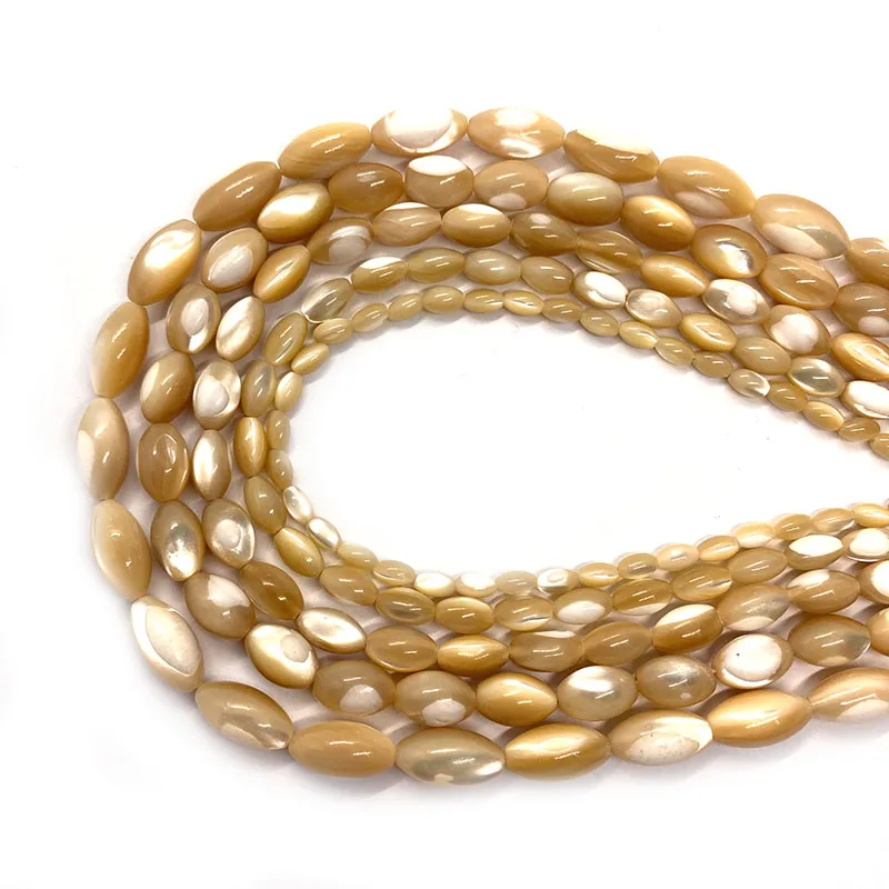 

Natural Horseshoe Snail Shell Loose Beads Fashion Jewelry DIY Making Earrings Necklace Bracelets Rice-shaped Accessories Charms