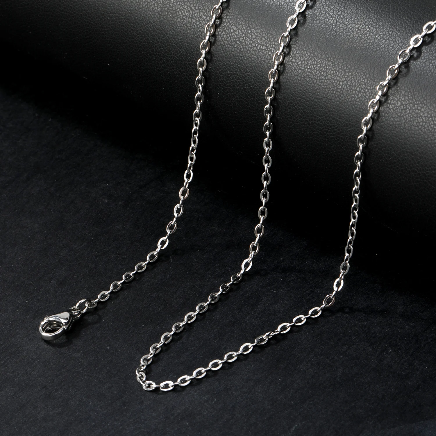 ASON 10 шт./лот оптовая продажа нержавеющая сталь 2 мм серебряный цвет цепочки