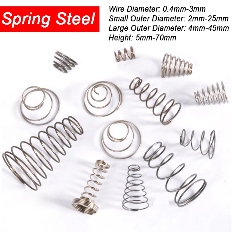 

Пружина коническая из углеродистой стали 0,4-3 мм