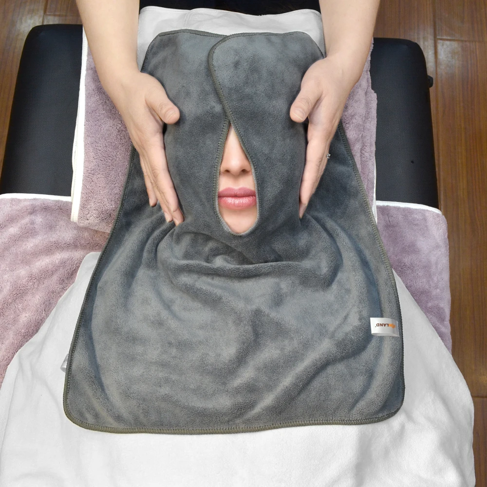 Microfiber Soft Salon Beauty Spa Facial Towel Microfibre U Shape Esthetician Face Facial Towel With S40cmX50cm 3 pcs