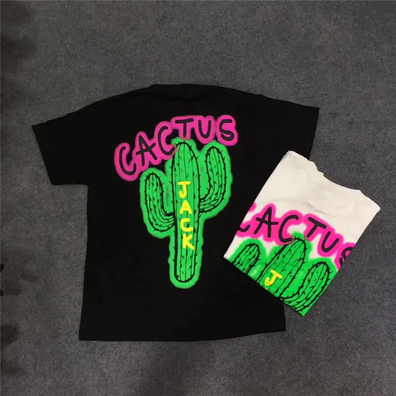 

22ss TRAVIS SCOTT Cactus Jack Airbrushed Graphic T Shirts Wen Fashion High Quality T Shirts Top Tees Travis Scott T Shirt Top