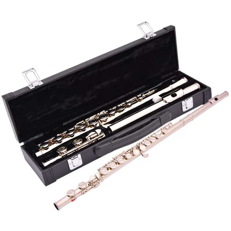 

Good Quality Hot Sale Accept OEM Instrument Professional Silver Plated Flute