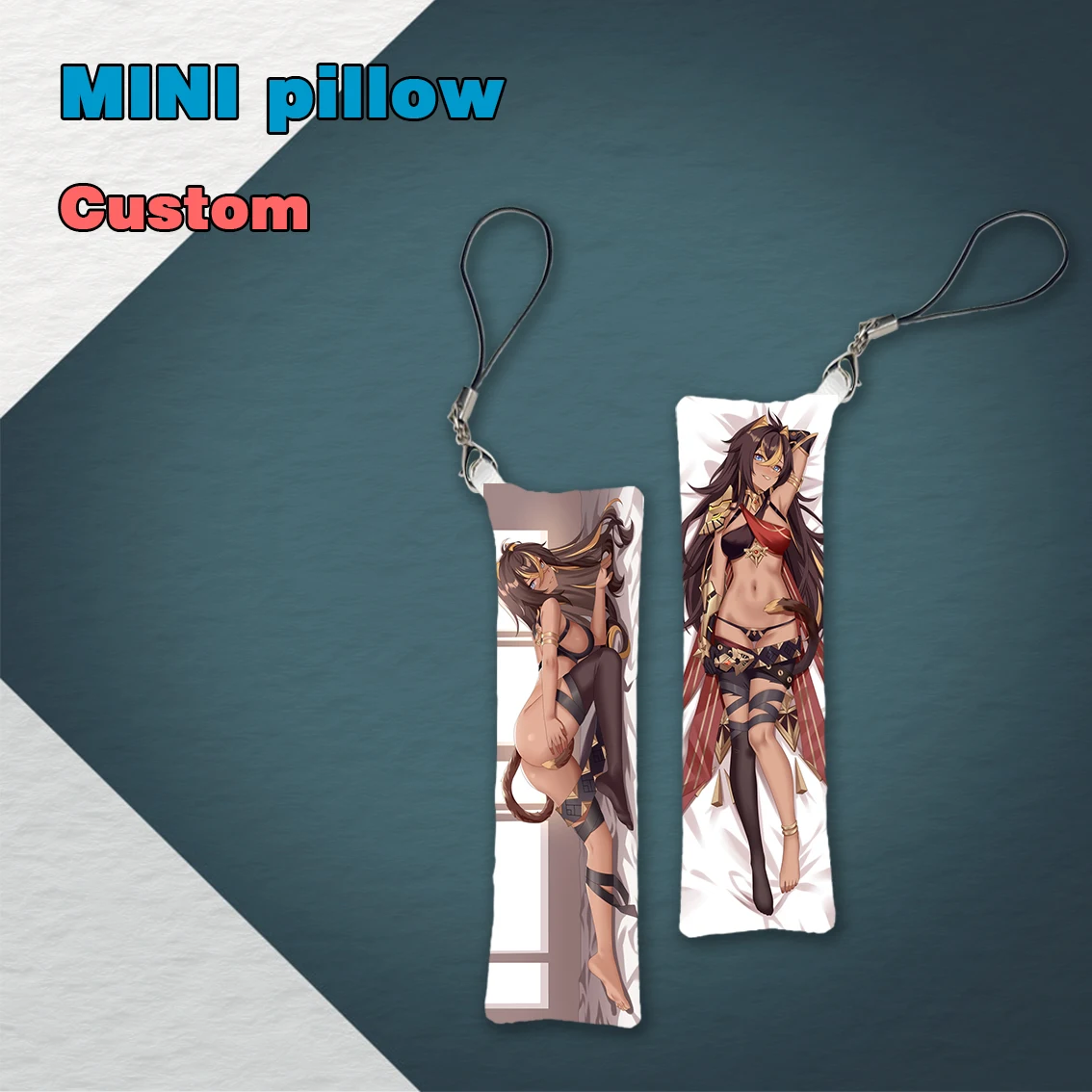 

Аниме игра Genshin Impact Sumeru The Eremite Dehya Mini Dakimakura, подвесное украшение, ремешок для телефона, милый подарок