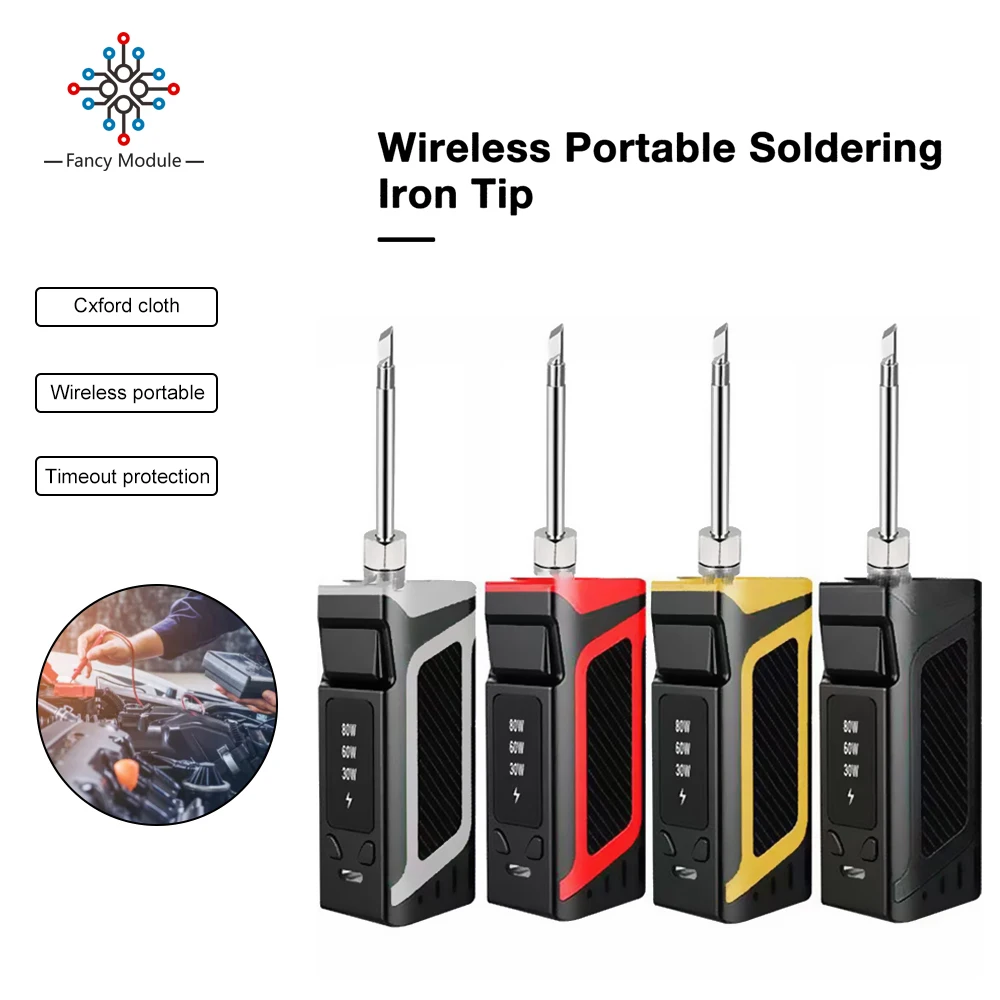 

Pofessional Soldering Iron Kit Adjustble Wireless Charging Portable USB Rechargeable Electric Pencil Soldering Iron With 3 Tips