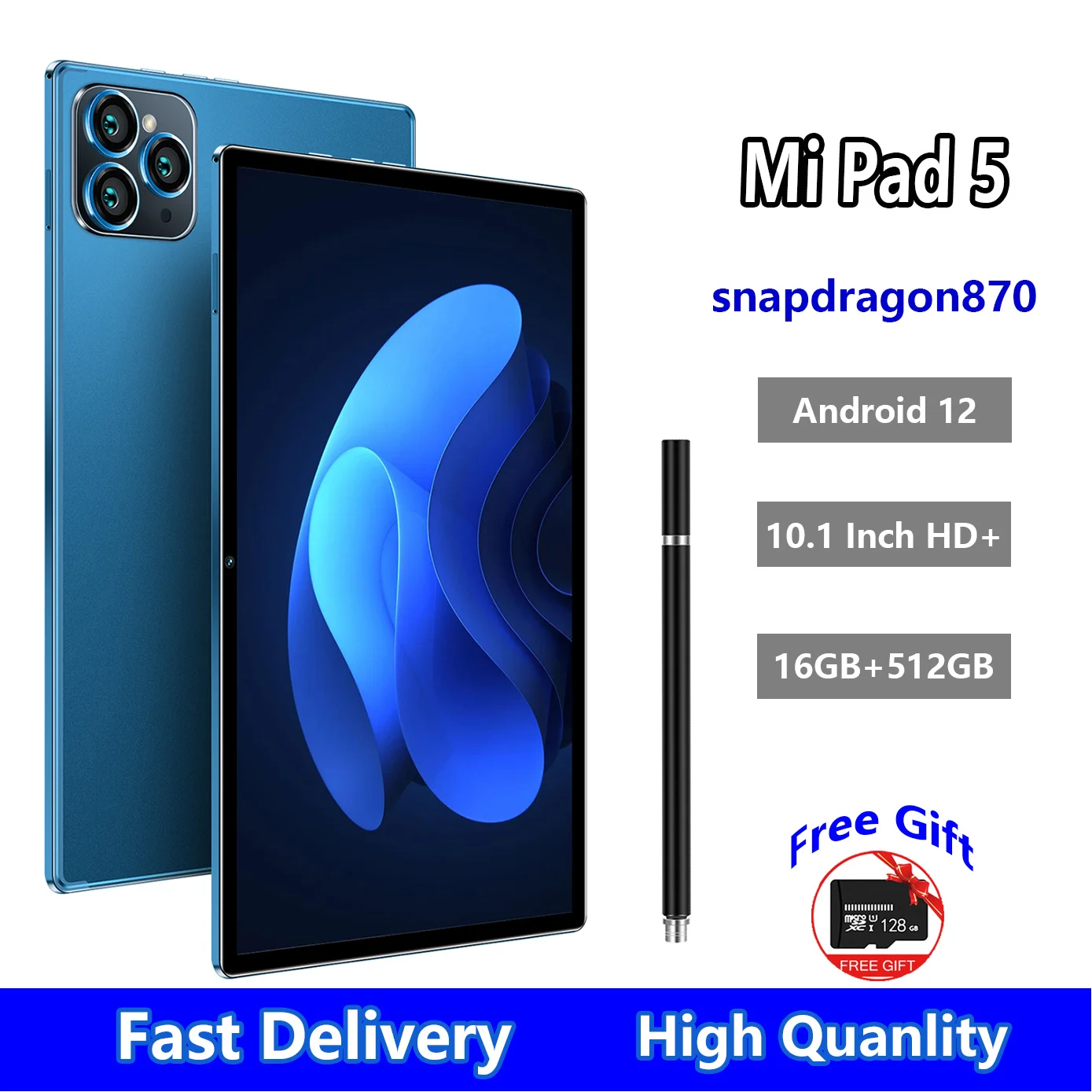 

Tablet Android Mi Pad 5 Pro 10 inch Tablette With Keyboard 16G+512GB Global Version Tablets 5G Dual SIM Card or WIFI Google Play