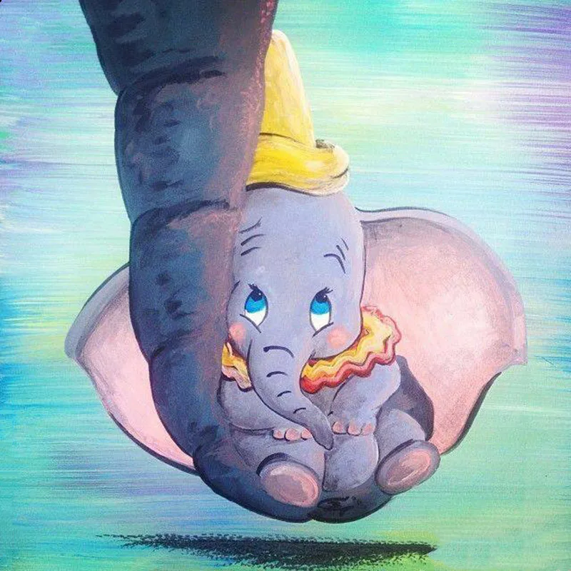 

Full Square/Round Drill 5D DIY Diamond Painting Disney Dumbo Elephant 3D Rhinestones Embroidery Cross Stitch 5D Home Decor Gift