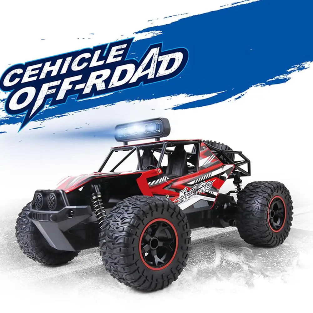 

KYAMRC KY-1601A 1:16 Remote Control Car With Lights Throttle Alloy 2WD High-speed Climbing Car For Boys Gifts