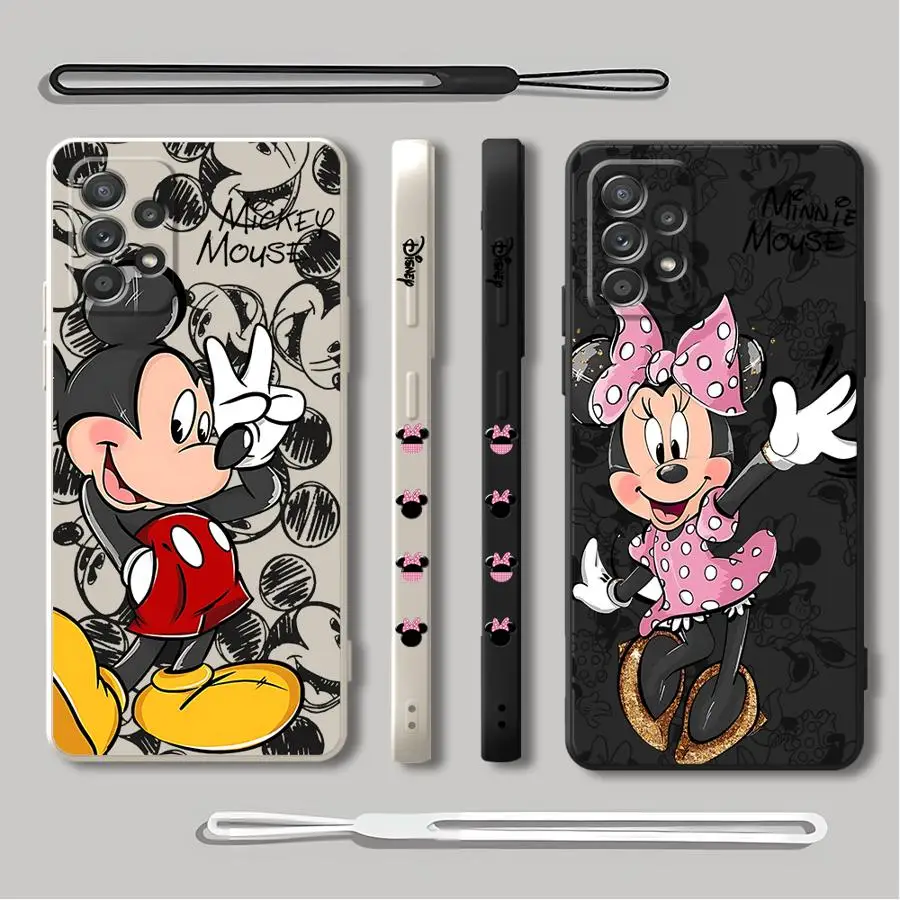 Disney Mickey Minnie Phone Case for Samsung Galaxy A10 A20s A30 A20 A30s A02s A03 A04 A50 A02 A05s A71 A72 A73 A06 A31 A51 5G
