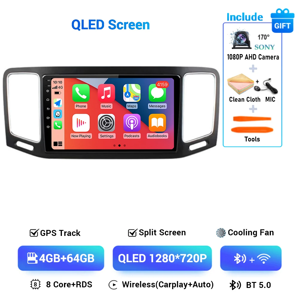

Android 15 для Volkswagen VW Sharan 2012 2013 2014 2015 2016-2018 автомобильный радиоприемник мультимедийный плеер стерео 4G + WIFI Carplay головное устройство