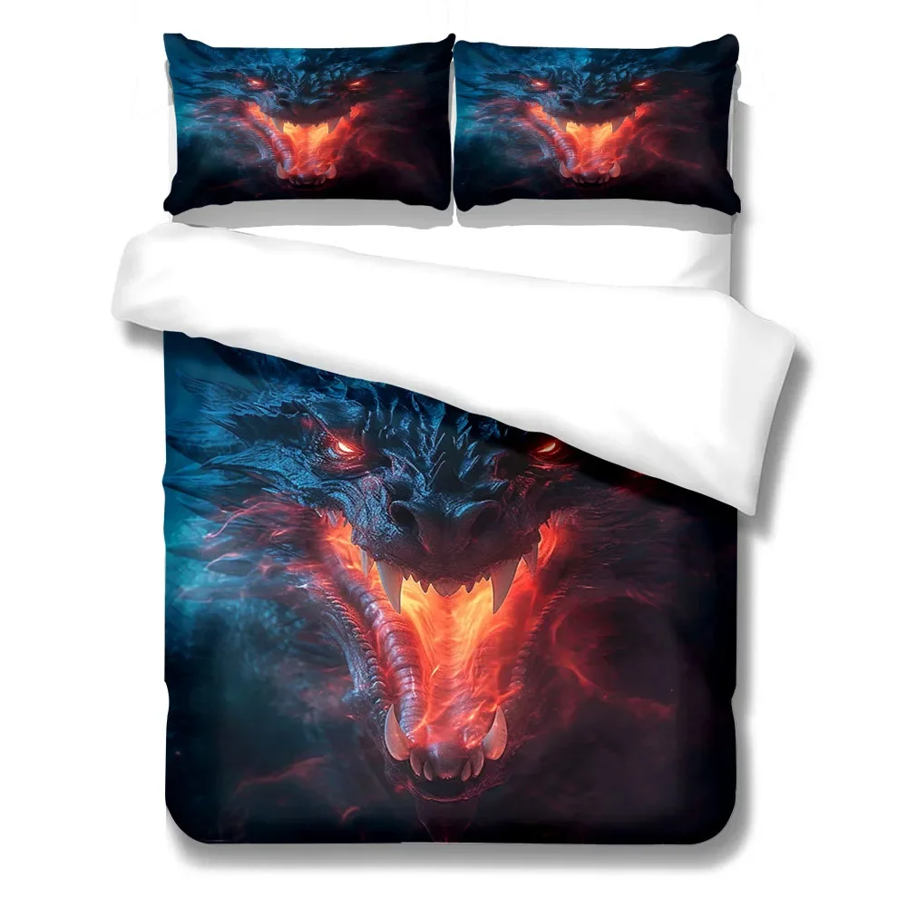 Комплект постельного белья с изображением дракона