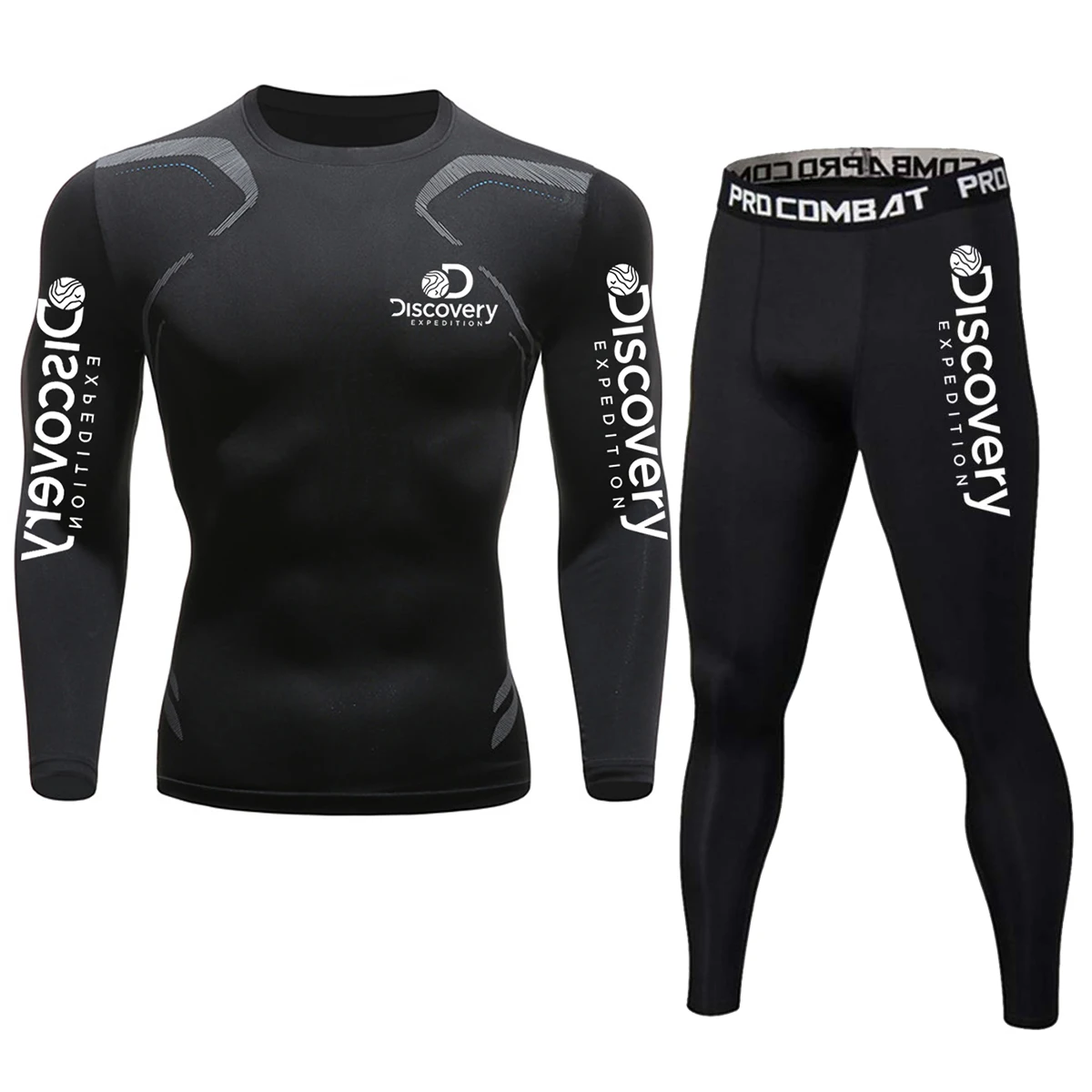 Men's Compression Sportswear Suits Gym Tights Training Clothes Workout Jogging Sports Set Running Rashguard Tracksuit For Men