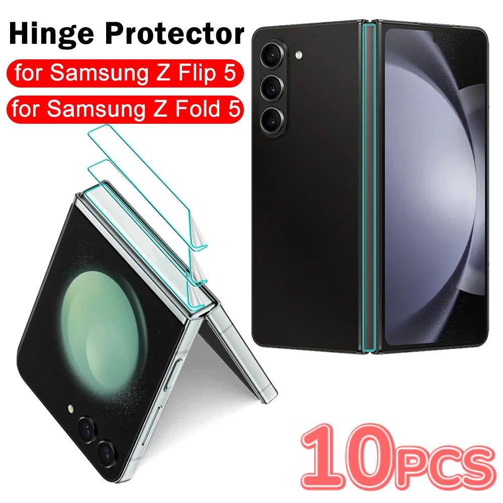 

Защитная пленка для Samsung Galaxy Z Flip 5 Fold5 с шарнирами, боковая наклейка против царапин ZFlip5 ZFold5, противопыльные гидрогелевые пленки