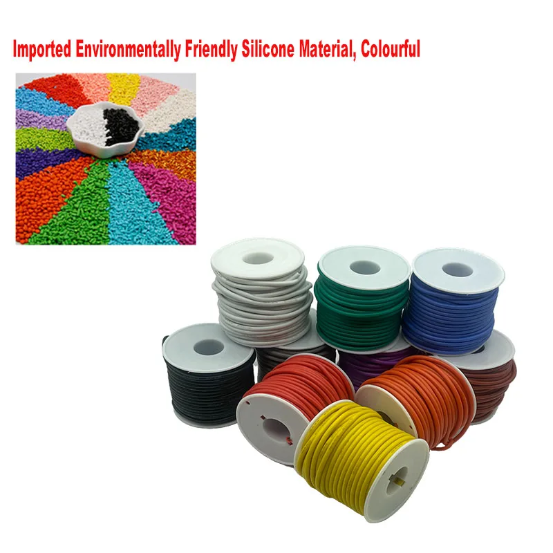 1 Коробка Высокотемпературных Силиконовых Кабелей 2 Цвета Подходят Для