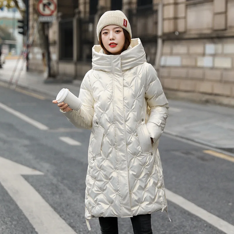 Winter New Fashion Long Cotton-padded Coat Womens Casual Hooded Parkas Womens Winter Jacket Coat Down Jacket Female enlarge