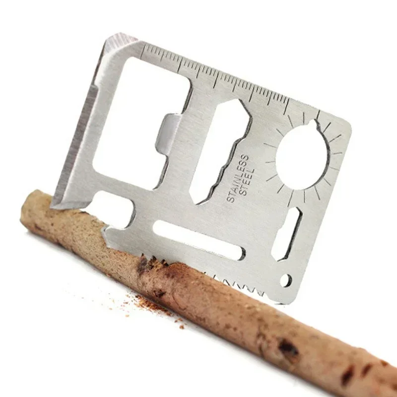 Многофункциональная карманная карточка для выживания из нержавеющей стали