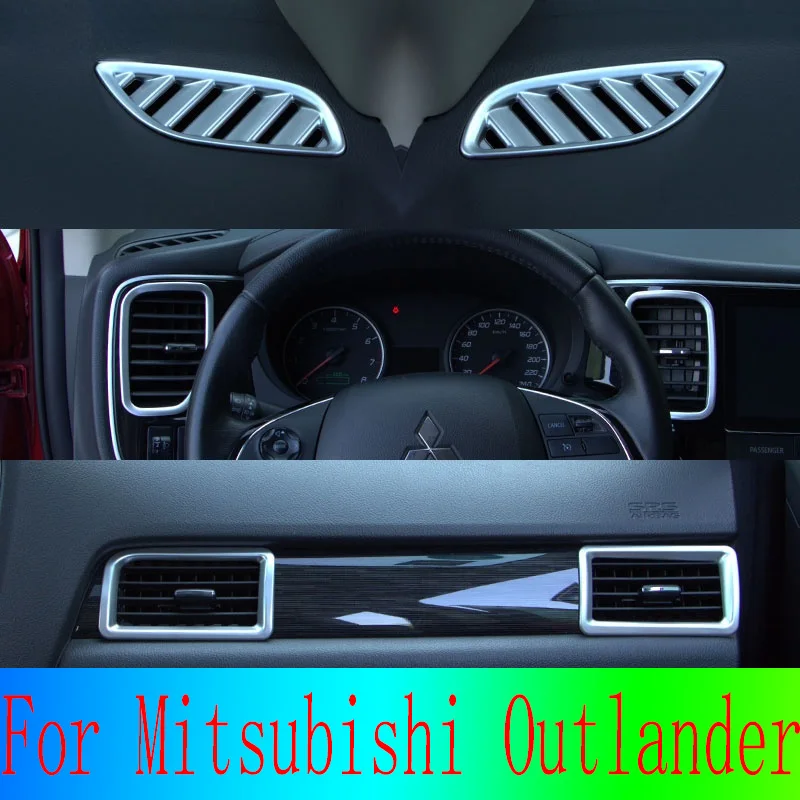 

Для Mitsubishi Outlander 2013-2021 Высококачественный ABS хромированный интерьерный аксессуар кондиционер стандартная декоративная рамка
