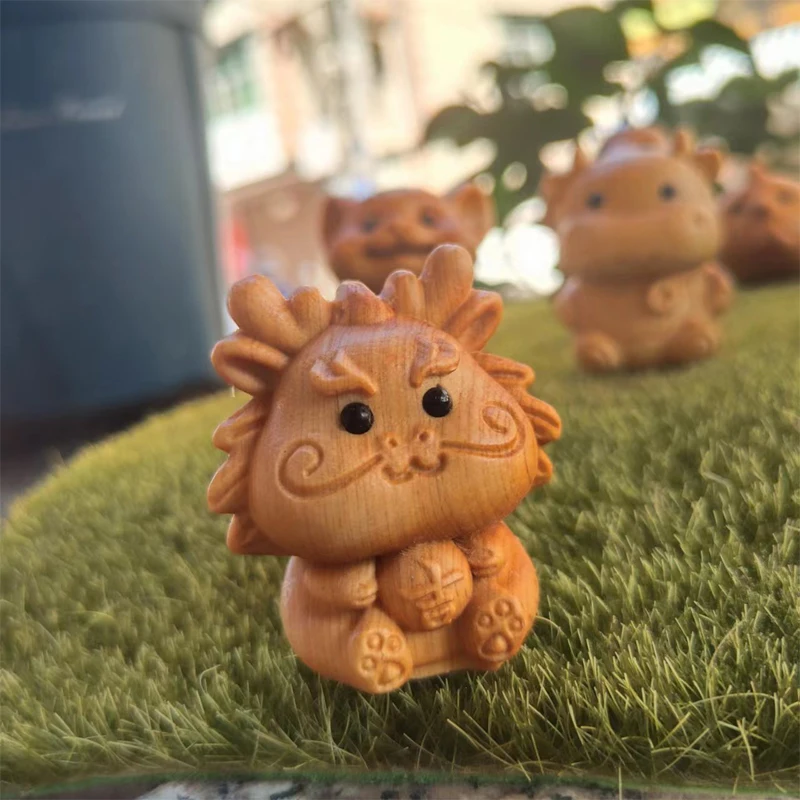 Деревянная резьба по дереву в виде змеи дракона украшение для автомобиля