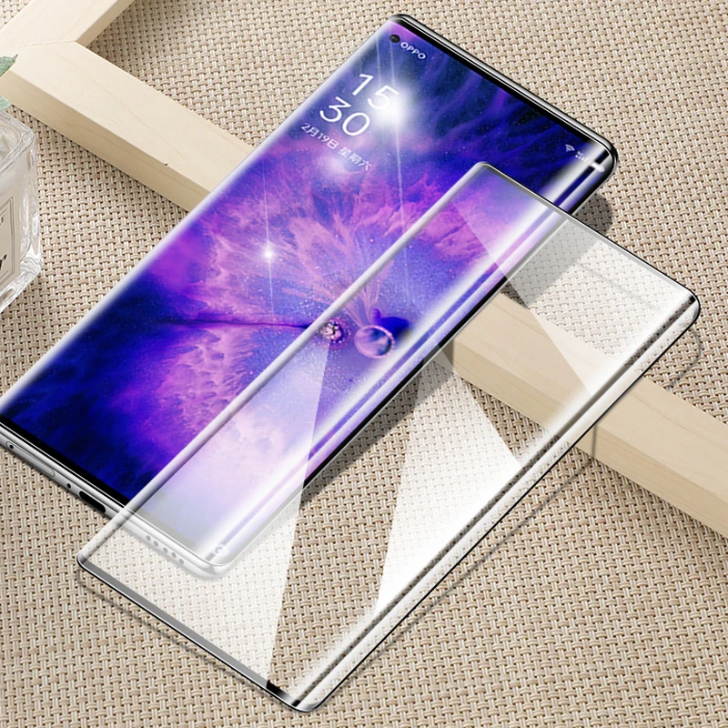 

3Pcs Screen Protector For OPPO Find X5 / Pro Ultra Clear Full Cover Anti-fingerprint 3D Curved 9H Tempered Glass Protective Film