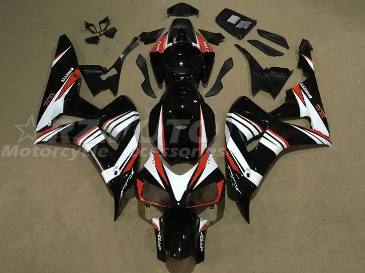 

4Gifts New ABS Motorcycle Whole Fairings Kit Fit For HONDA CBR1000RR 2006 2007 06 07 Fairing Bodywork Set Cool White Black