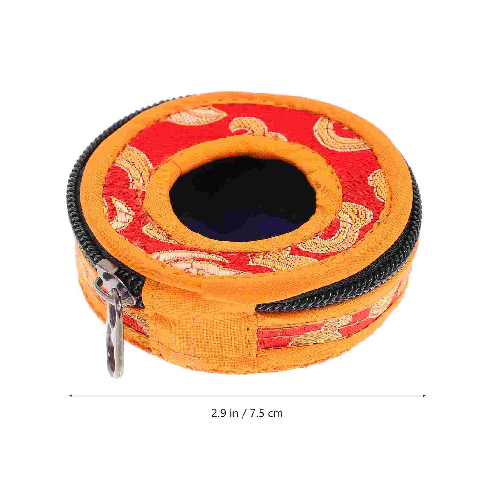 Buddha Sound Bowl Finger Cymbals Packs Meditation Bell Container Tibetan Religious Bag Temple