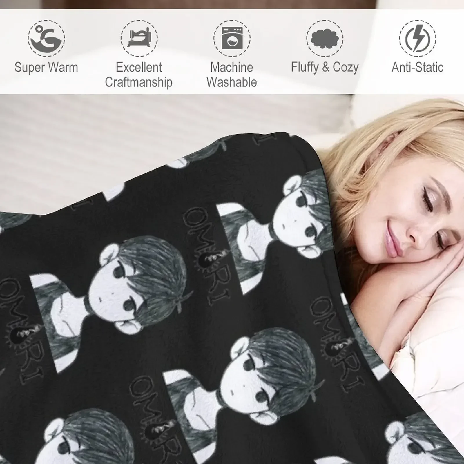 товары омри | Подарочная футболка одеяло Retros манга одеяла