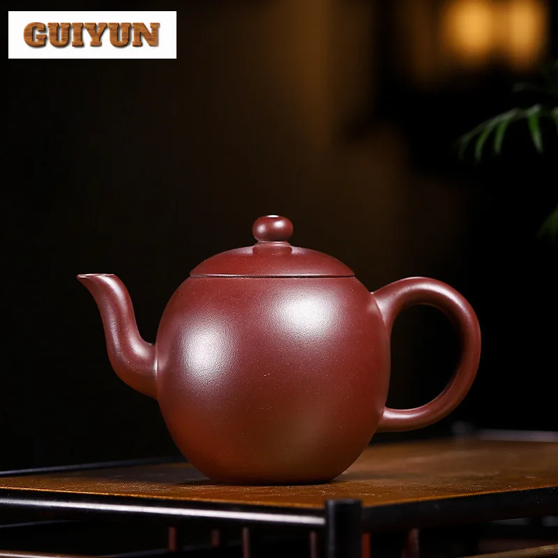 Классические чайники из исинской фиолетовой глины 210 мл красивый горшок ручной