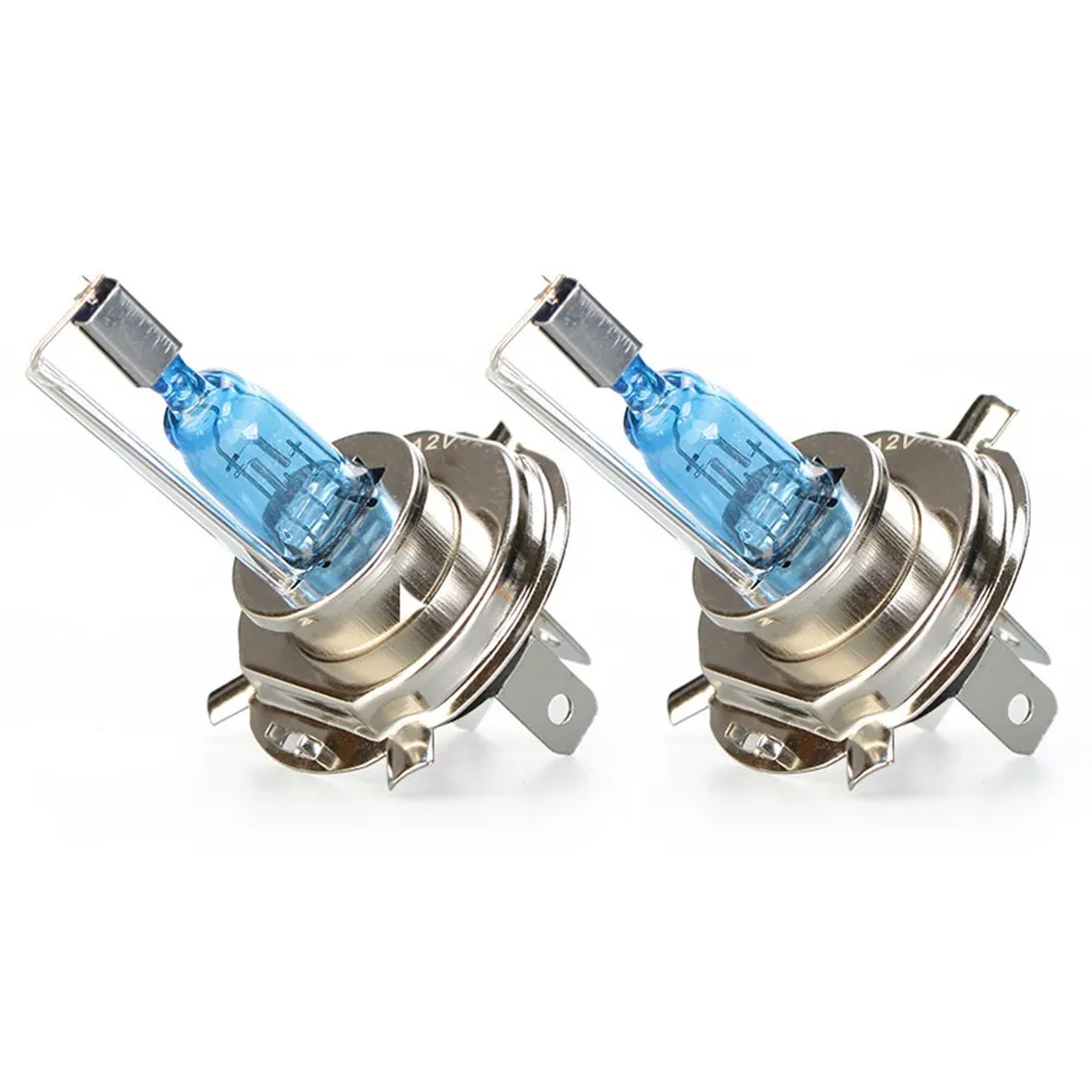 

2 X Light Bulbs H4 Headlight Bulb Super Bright Dual Low-Beam Bulbs Xenon White Car Headlights Lamp Car Light Source Parking