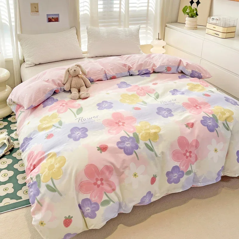 

Новинка, пододеяльник из чистого хлопка с принтом Love, пододеяльник без сердечника, полностью из хлопка, одинаковая наволочка без сердечника